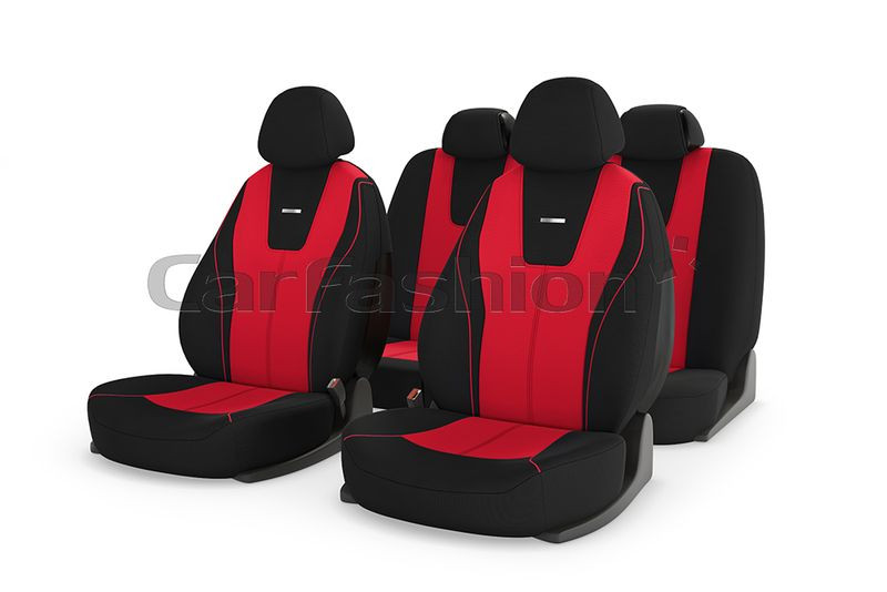 Комплект Накидок  «DOUGLAS»  Красный/Чёрный/Красный