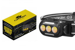 Фонарик  диодный  налобный  Патриот PT-FLG48B  (3L, аккум.)