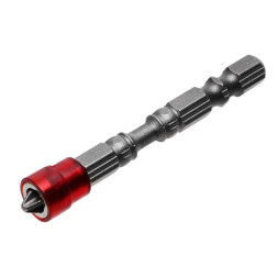 Магнитная крестообразная головка PH2 65 мм, красный