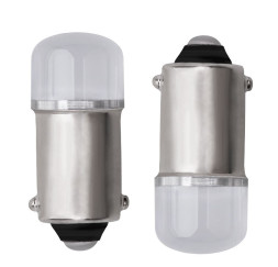 SOLAR Свет-од 12V T8.5 2 LED W5W BA9s белый