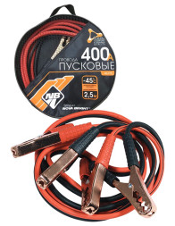 Провода пусковые 400А "Nova Bright" 2,5м морозостойкие, в сумке