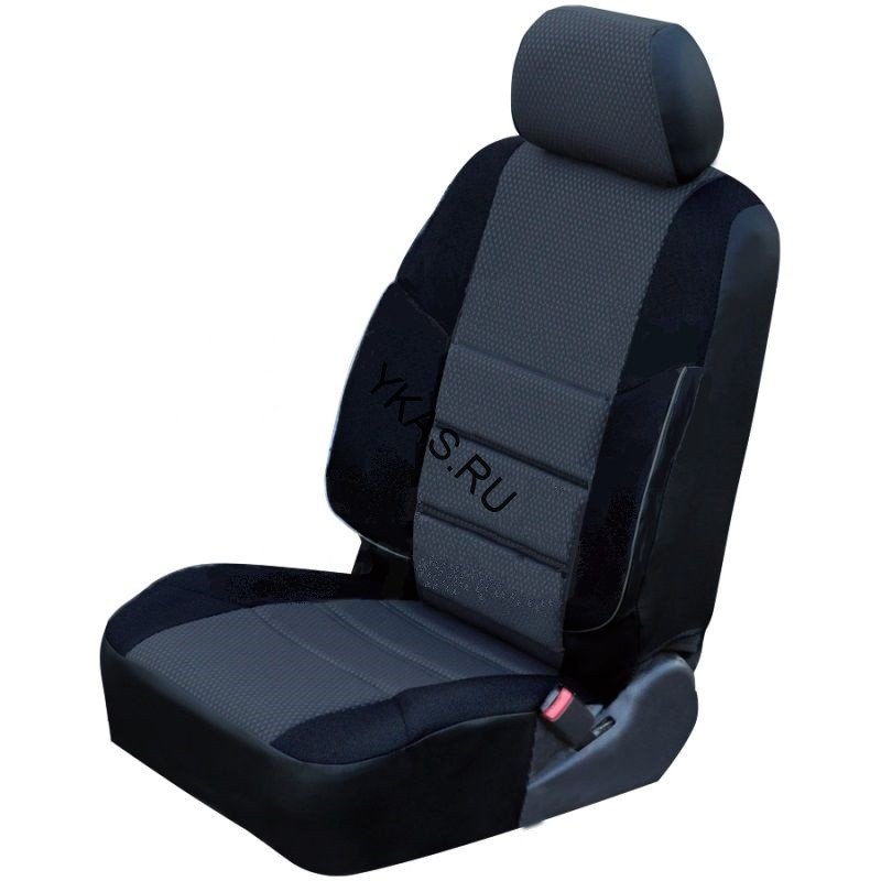 Авточехлы   Nissan  Qashqai  II c 2014г-  (анатом. поддержка, жаккард + кож.зам.)