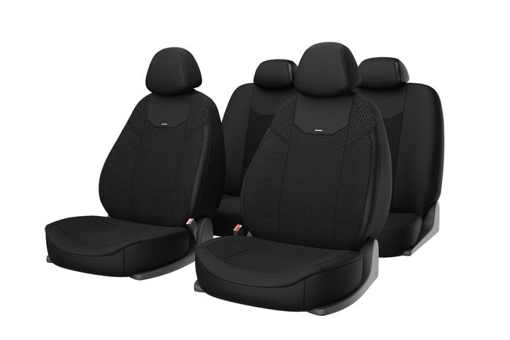 Чехлы  «ARIZONA» Чёрный/Чёрный/Чёрный (жакард/пайнэпл)