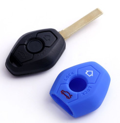 Чехол силиконовый для ключа зажигания  BMW (три кнопки) №1