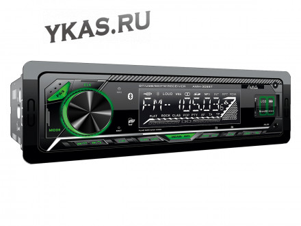 Автомагн.  AURA AMH-306BT Black/Green USB/SD ресивер , 4х51 Вт