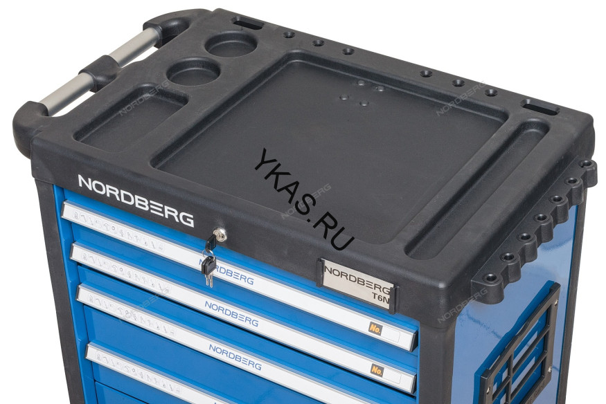Тележка инструментальная NORDBERG T6N (6 полок)