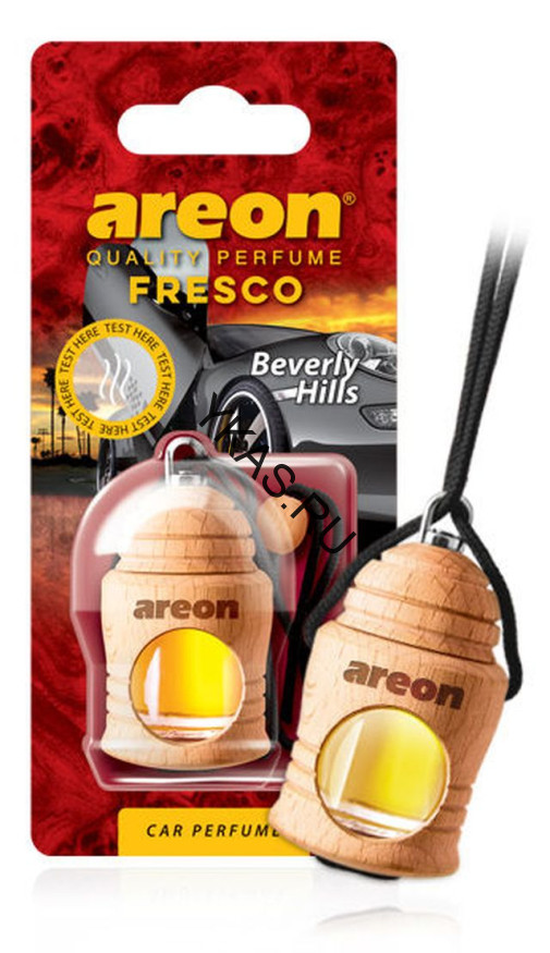Осв.возд. Areon FRESCO "бутылочка в дереве" BEVERLY HILLS