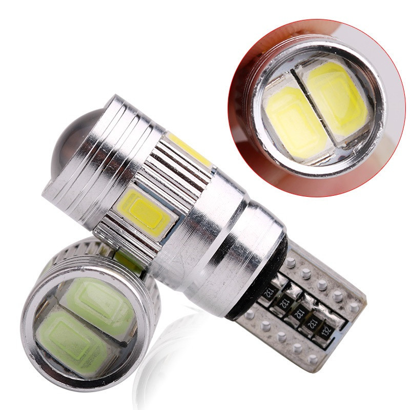 SOLAR  Свет-од  12V  T10 6 SMD 5630 W5W  W2.1x9.5d