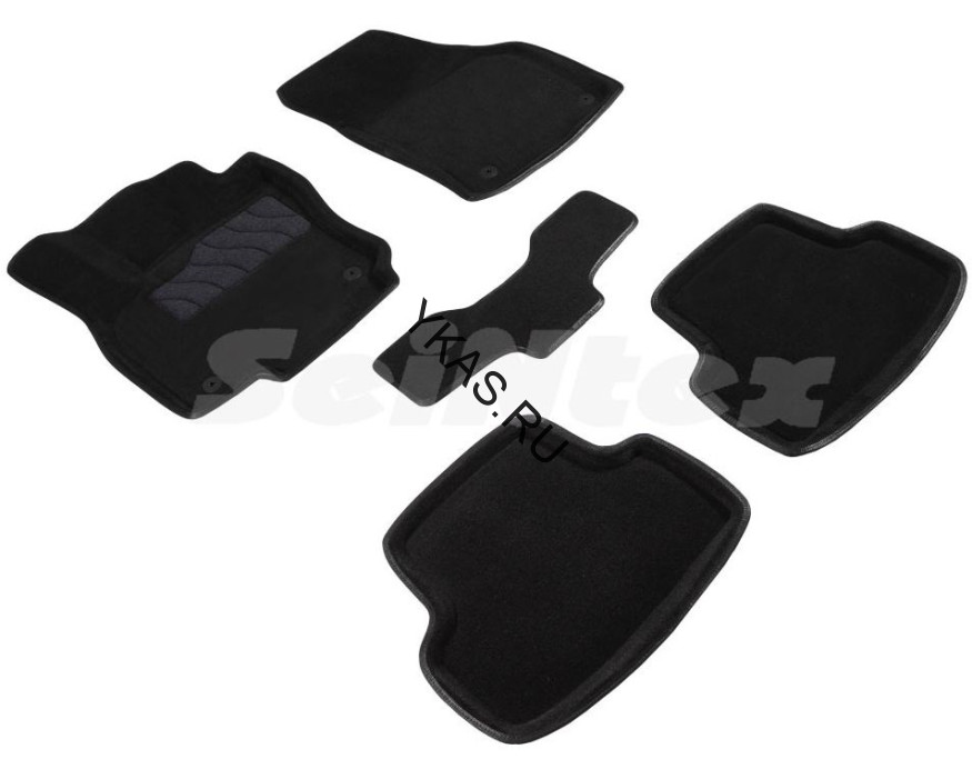Коврики  Skoda Karoq c 2020г  /компл.5шт./осн.резин./ 3D