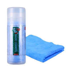 Салфетка из замши "Li-Sa" (малая) 32х43 см, синяя