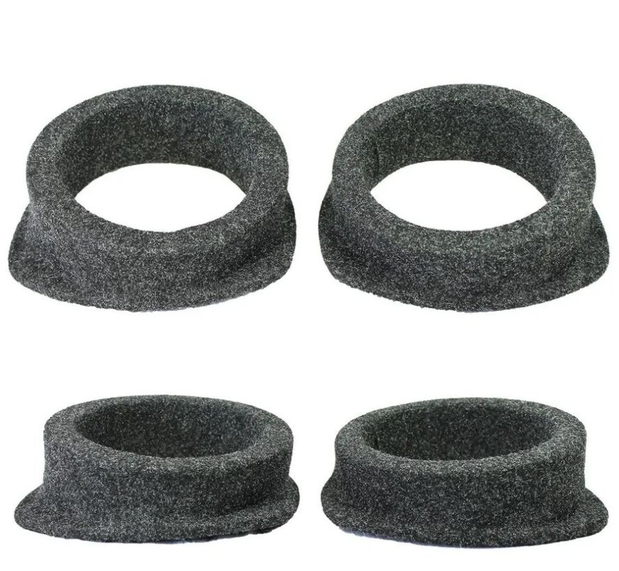 Подставки под колонки  ПОДИУМЫ  16" (плоский , высота 7 х 9,6 см)  карпет Черный  (2 шт.)