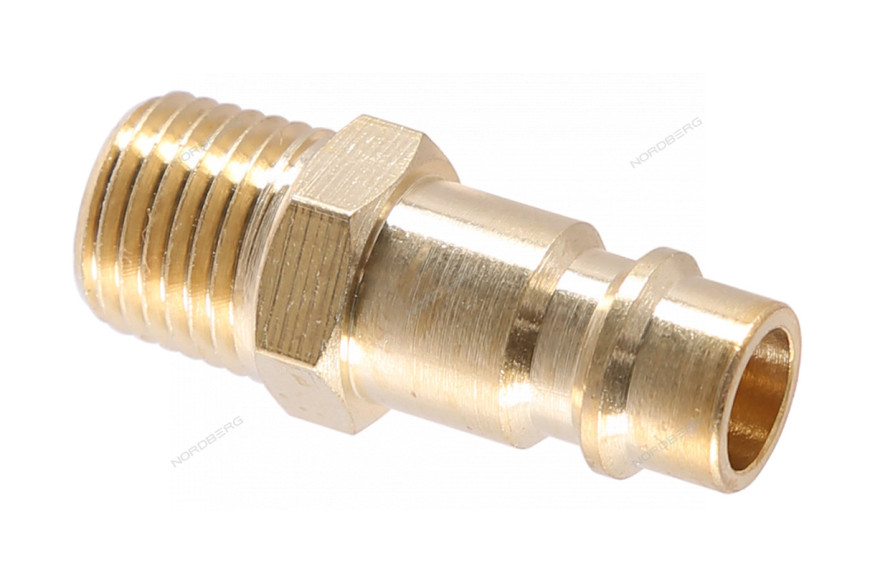 Переходник быстросъемный NORDBERG NPM22B ("папа" - резьба M1/4", латунь)