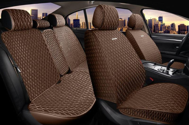 Комплект Накидок   «ICEBERG PLUS» Коричневый/Коричневый/Коричневый  ("холодок", искусственный шёлк)