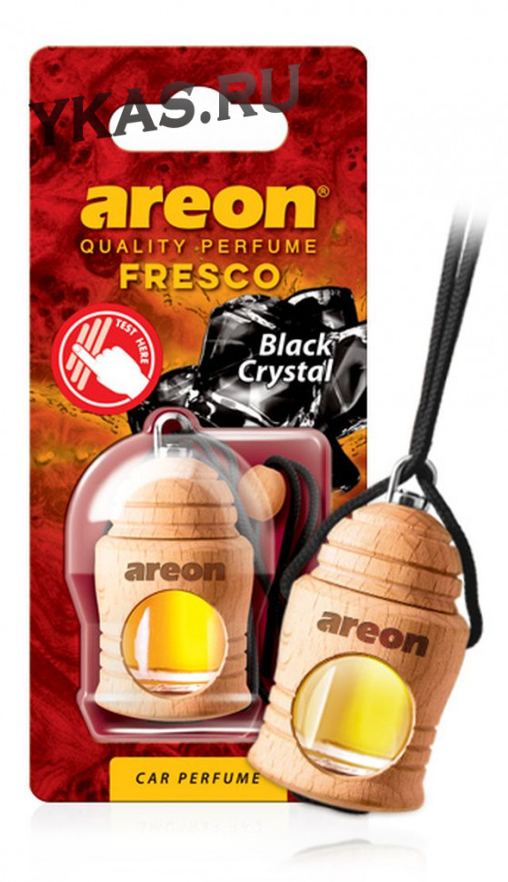 Осв.возд. Areon FRESCO "бутылочка в дереве" Black Crystal
