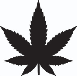 Наклейка "Лист 9x9см  Белый