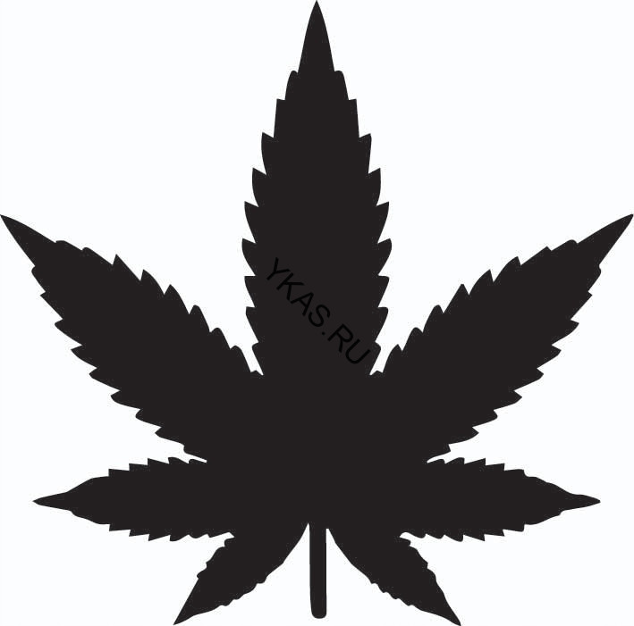 Наклейка "Лист 9x9см  Белый