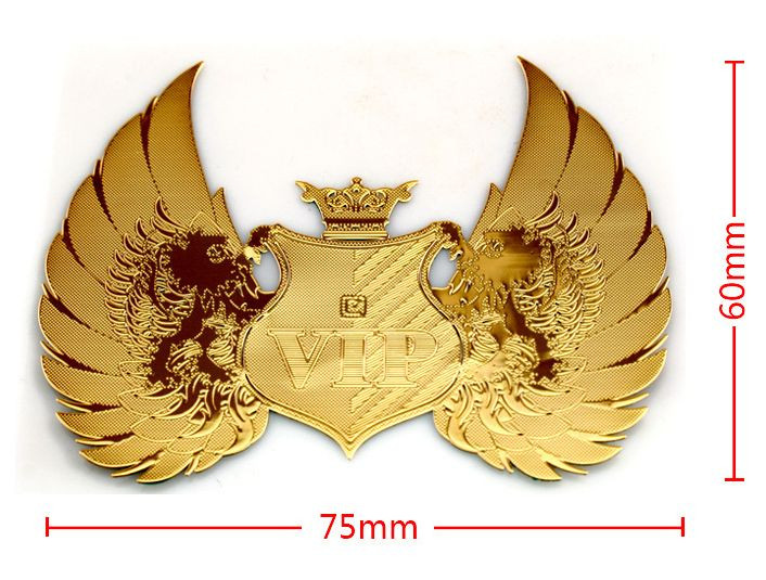 Наклейка VIP металл Золото