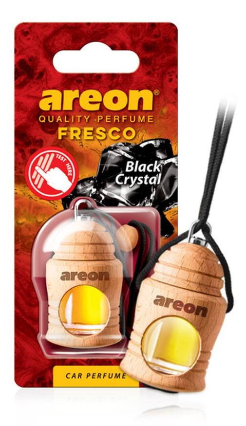 Осв.возд. Areon FRESCO "бутылочка в дереве" Black Crystal
