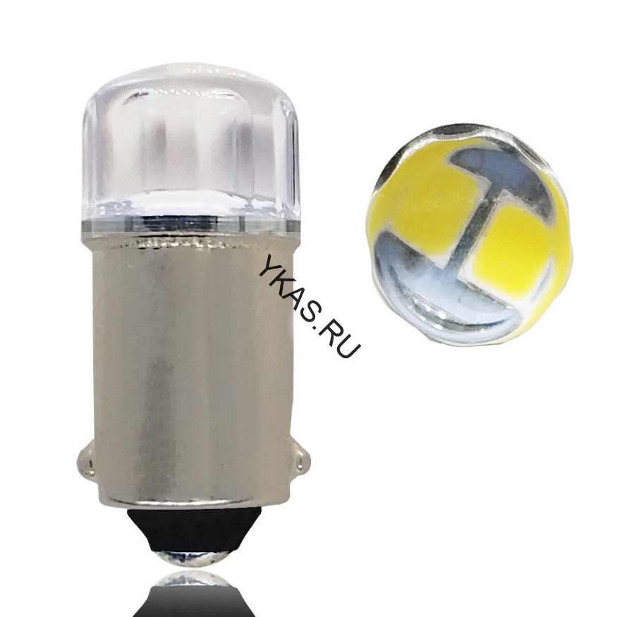 SOLAR  Свет-од  12V  T8.5  2 SMD 2835 W5W  BA9s  Зеленый