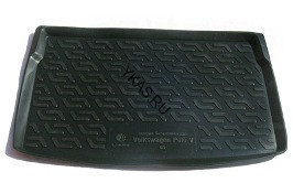 Коврик багажн.  Volkswagen Polo V HB (09-)   (РЕЗИНА)