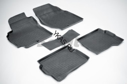 Коврики резиновые   Nissan Almera с 2006-2013г.  БОРТ