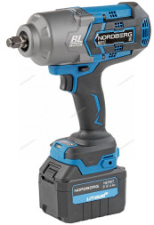 Аккумуляторный гайковерт NORDBERG NE812K (1/2", 21В, 1700Нм)