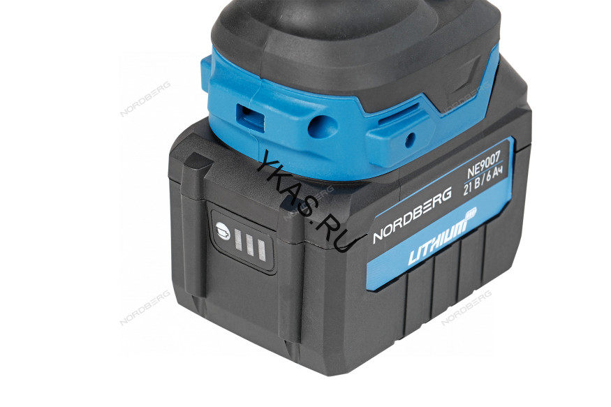 Аккумуляторный гайковерт NORDBERG NE812K (1/2", 21В, 1700Нм)